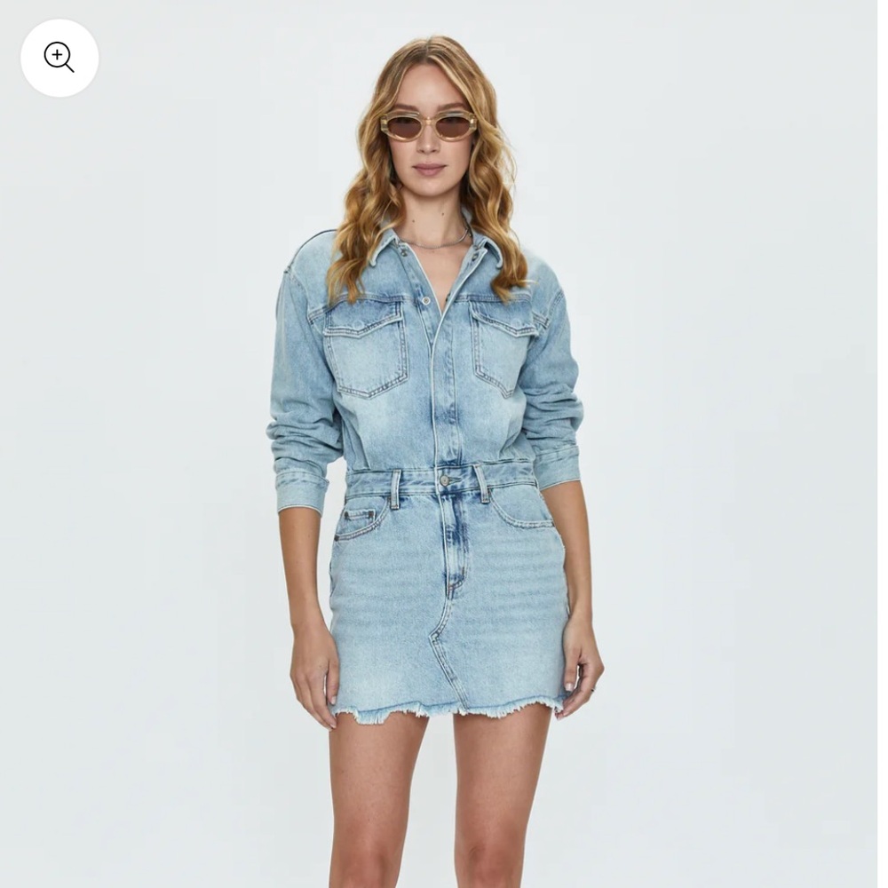 Nina Long Sleeve Mini Dress - Reservoir